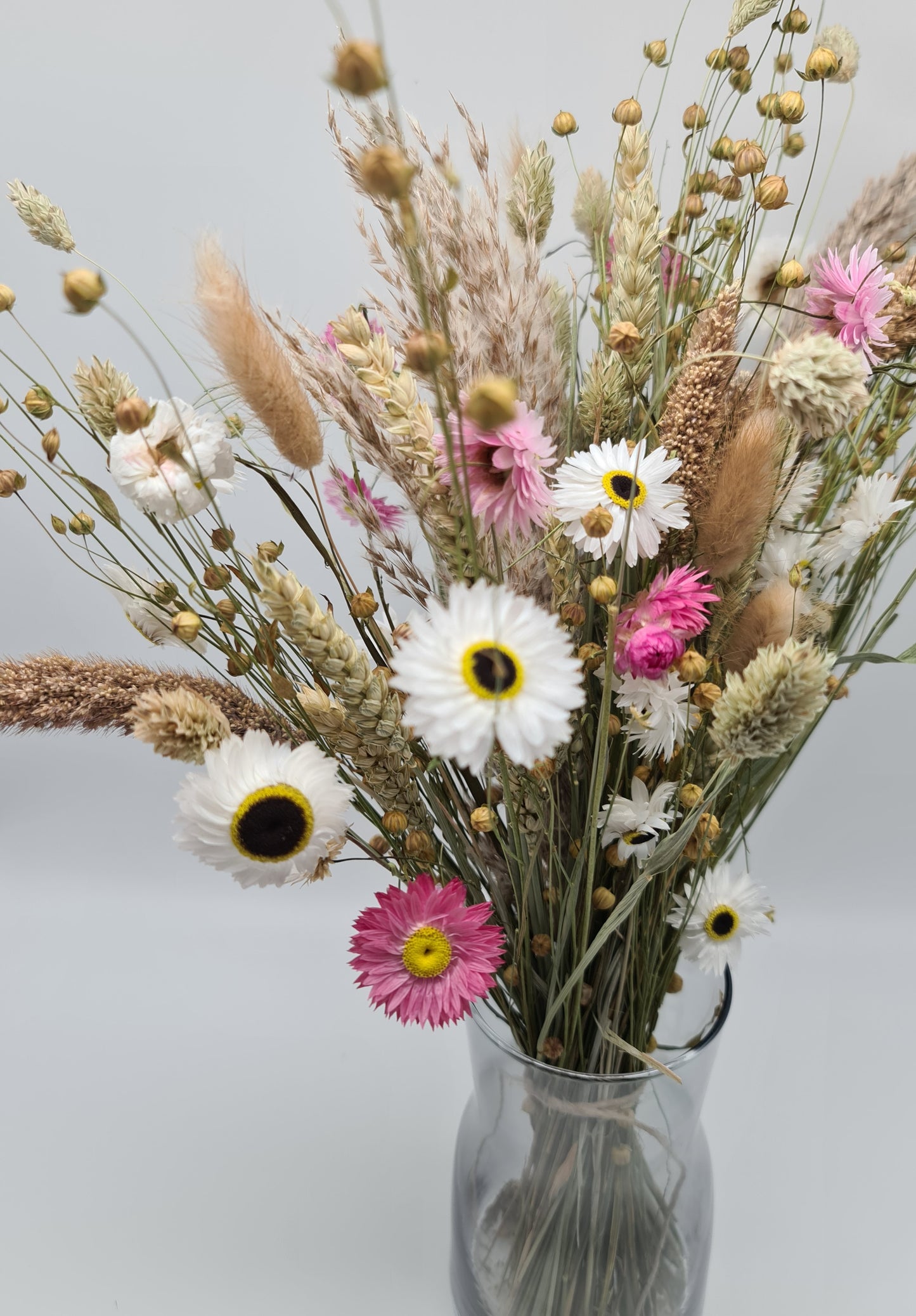 Droogboeket Rosalie ⚱︎ met vaas
